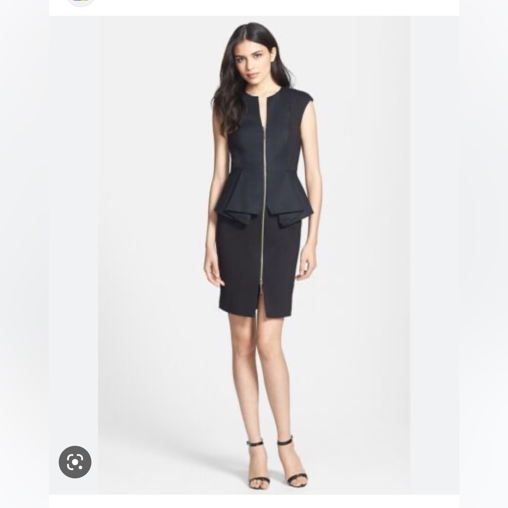 Ted Baker Black Peplum dress